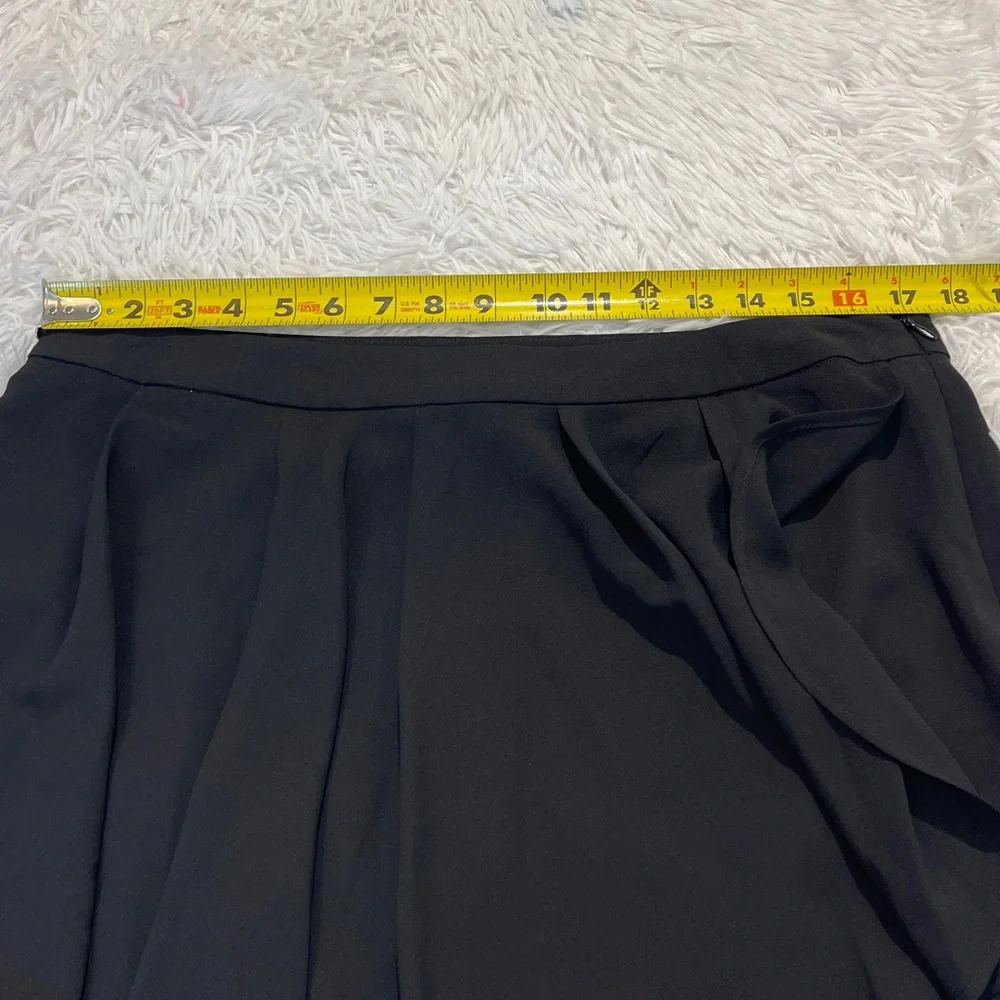 CATO RUFFLED ON FRONT Skirt BLACK SIZE 16 WOMENS